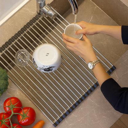 Esila Scolapiatti da Appoggio in Acciaio Inossidabile